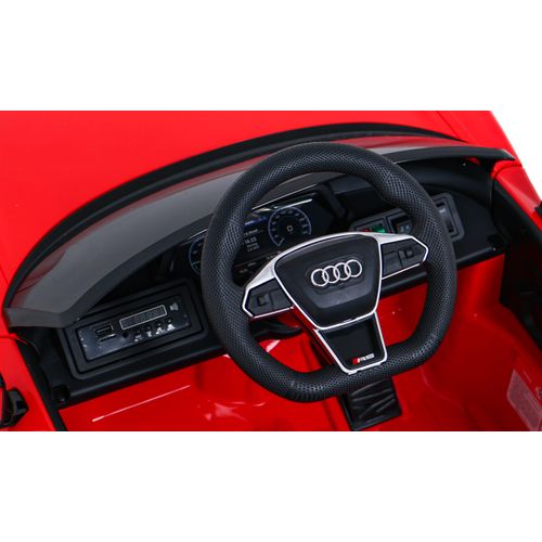 Licencirani auto na akumulator Audi RS E-Tron GT - crveni slika 8