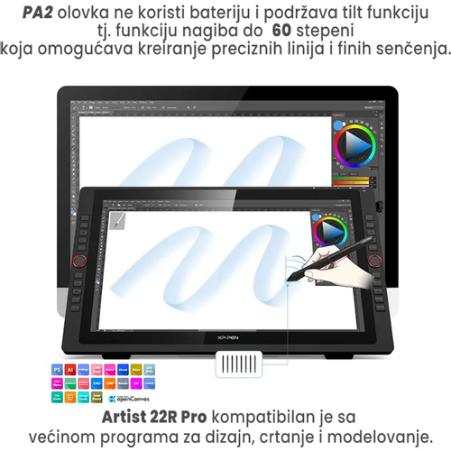XP-Pen Artist 22R Pro grafička tabla slika 4