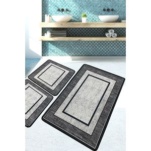 Patra Multicolor Bathmat Set (3 Pieces)