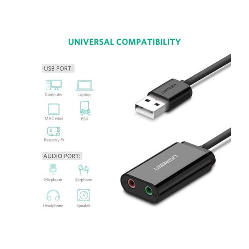 Ugreen USB 2.0 na 3.5mm audio adapter slika 6