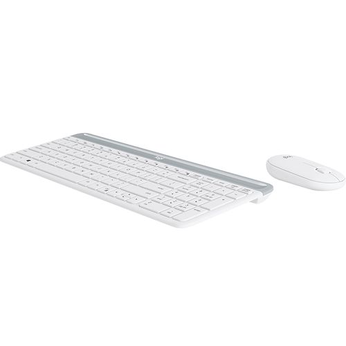 LOGITECH MK470 Wireless Desktop US bela tastatura + miš slika 2