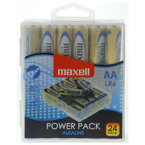Maxell alkalne baterije LR-6/AA, 24 komada, box slika 2