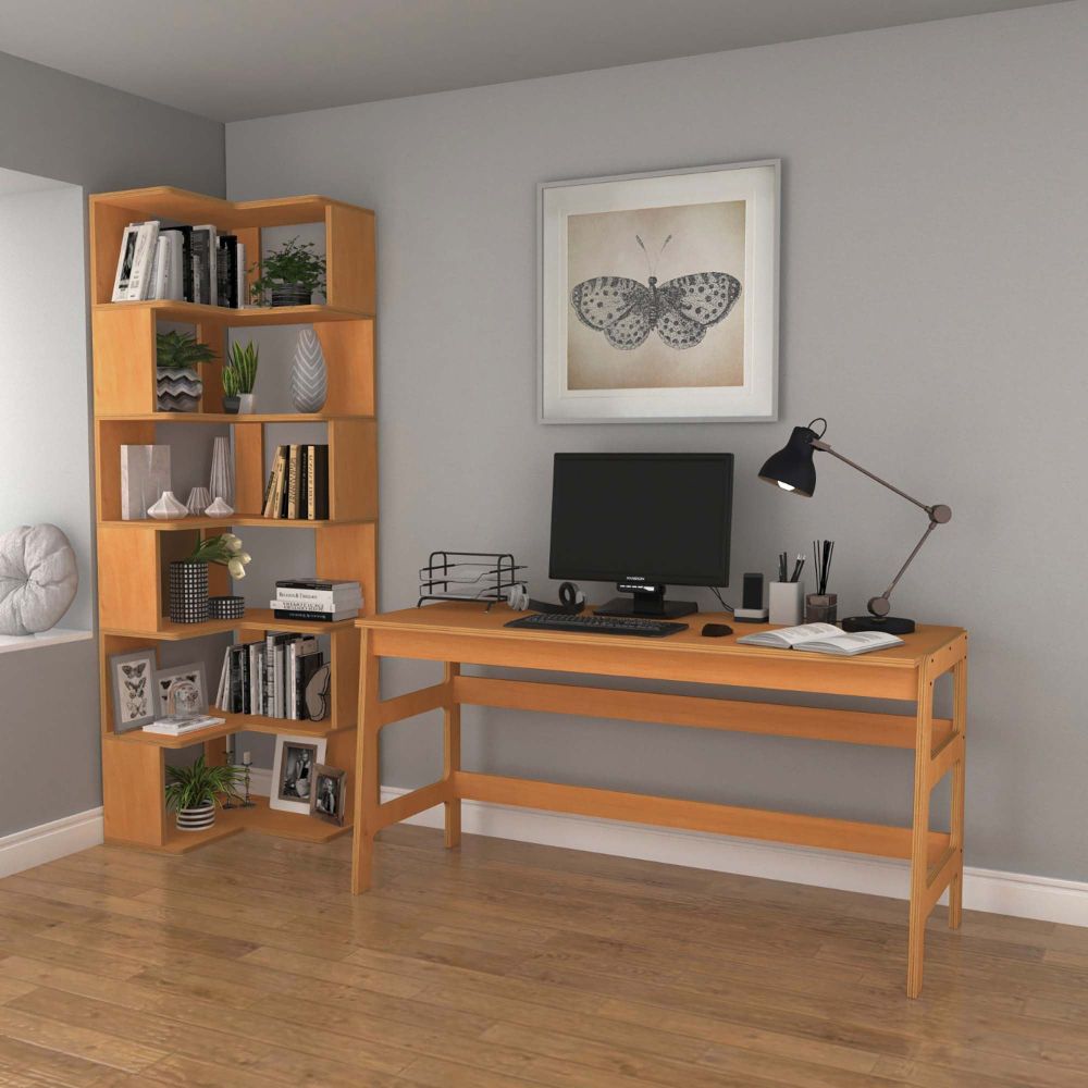Radni Stol i Polica CPT4802-150, boja teak slika 1