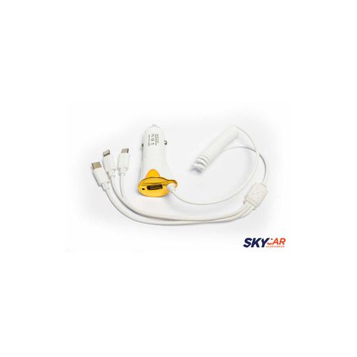 SkyCar Punjač za mobilni 12V 3 Adapter usb +iphone slika 2