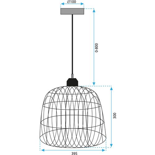 Natural APP1352-1CP viseća stropna svjetiljka 40 cm slika 8