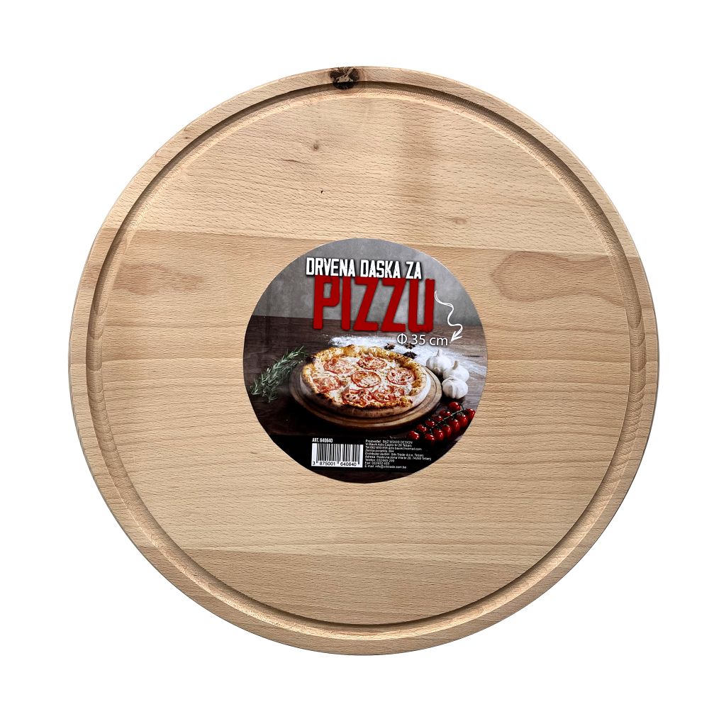 FACKELMANN Daska za pizzu drvena 35cm slika 3
