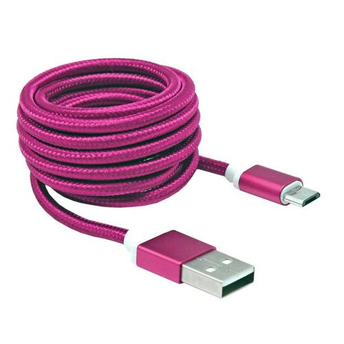 KABEL SBOX USB->MICRO USB M/M 1,5M Blister PINK slika 3