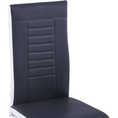 Konzolne blagovaonske stolice od umjetne kože 6 kom crne slika 7