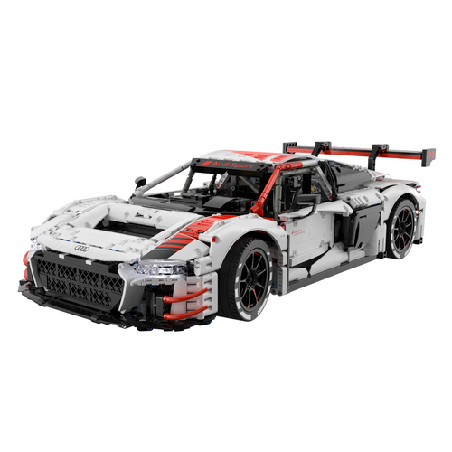 Licencirani auto na daljinsko upravljanje i sastavljanje 1:8 Audi R8 GT3 Rastar - bijeli - 3322 elemenata slika 2