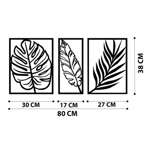 Wallity Metalna zidna dekoracija Leaf2 Metal Decor slika 6