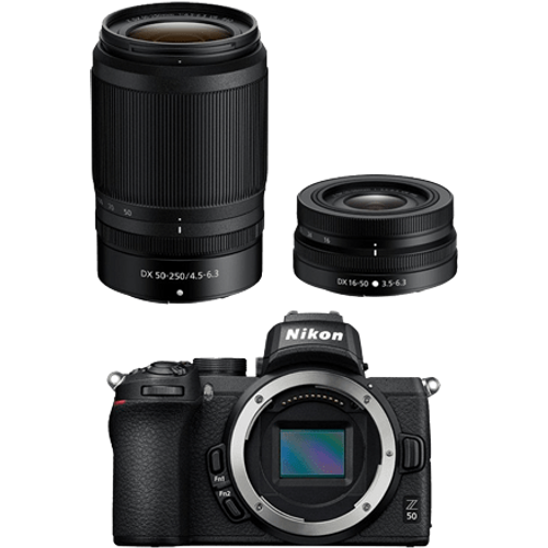 Nikon Z50 + 16-50mm f/3.5-6.3 VR + 50-250mm f/4.5-6.3 VR + torba slika 1