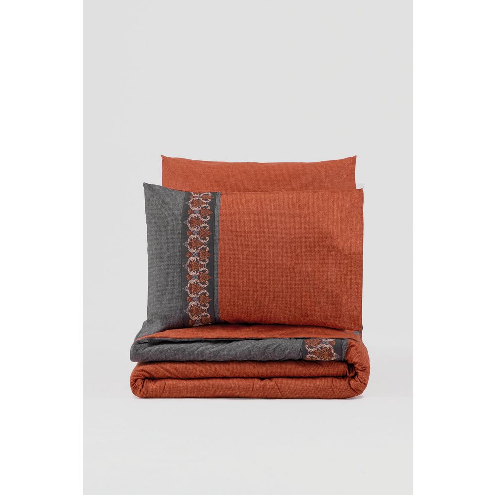 Tamaya - Tile Red Tile Red
Grey Ranforce Double Quilt Cover Set slika 3