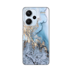 Torbica Silikonska Print za Xiaomi Redmi Note 13 Pro Plus Blue Gold Marble