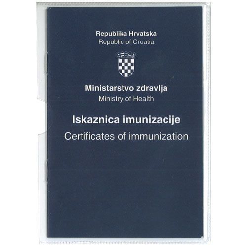 III-6-87/A ISKAZNICE IMUNIZACIJE (Obrazac 5); Knjižica 12 stranica + PVC ovitak, 9,5 x 14 cm slika 2