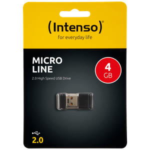 (Intenso) USB Flash drive 4GB Hi-Speed USB 2.0, Micro Line - ML4