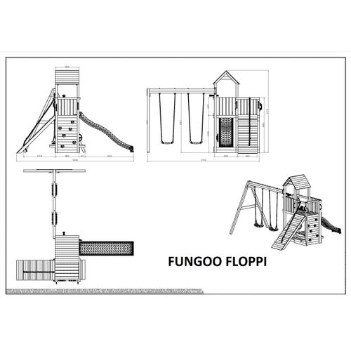 Fungoo Set Floppi - Drveno Dečije Igralište  slika 7