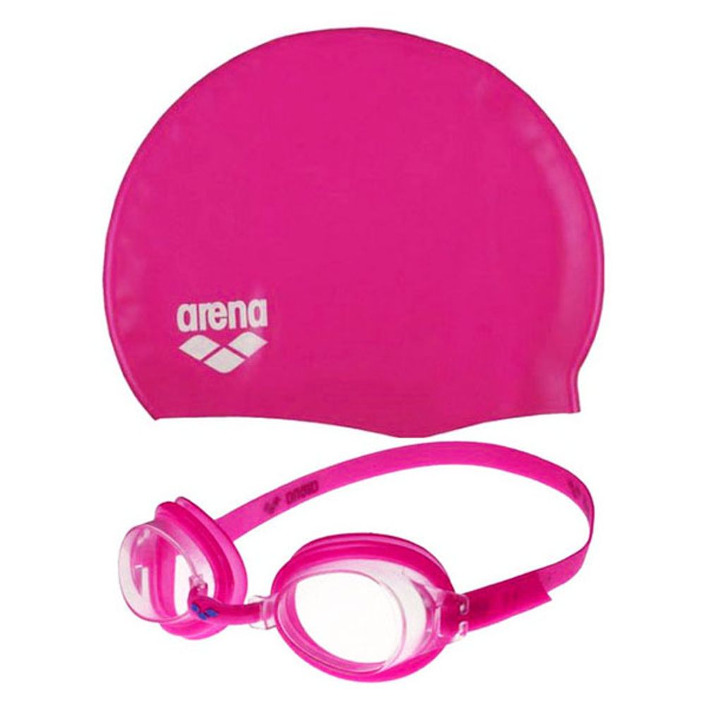 Arena Set za plivanje Pool JR Set Goggle+Cap (KIT) za djevojčice slika 1