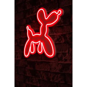 Wallity Ukrasna plastična LED rasvjeta, Balloon Dog - Red