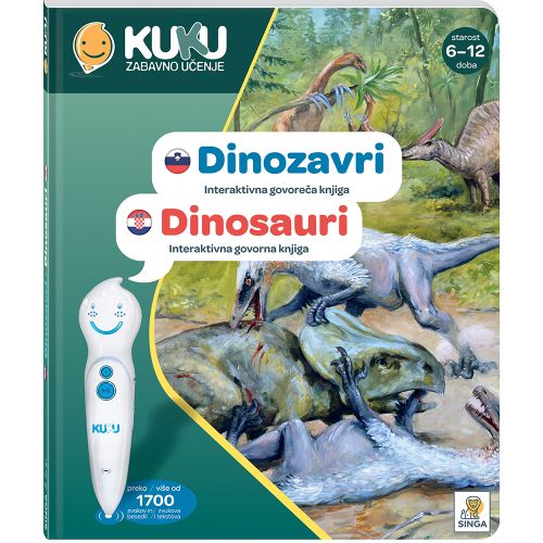 Interaktivna knjiga Kuku - Dinosauri (bez olovke)  slika 1