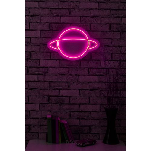 Wallity Ukrasna plastična LED rasvjeta, Saturn - Pink slika 3