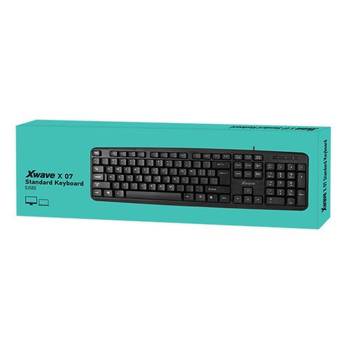 Xwave X 07 Tastatura USB,USA slova,crna slika 1