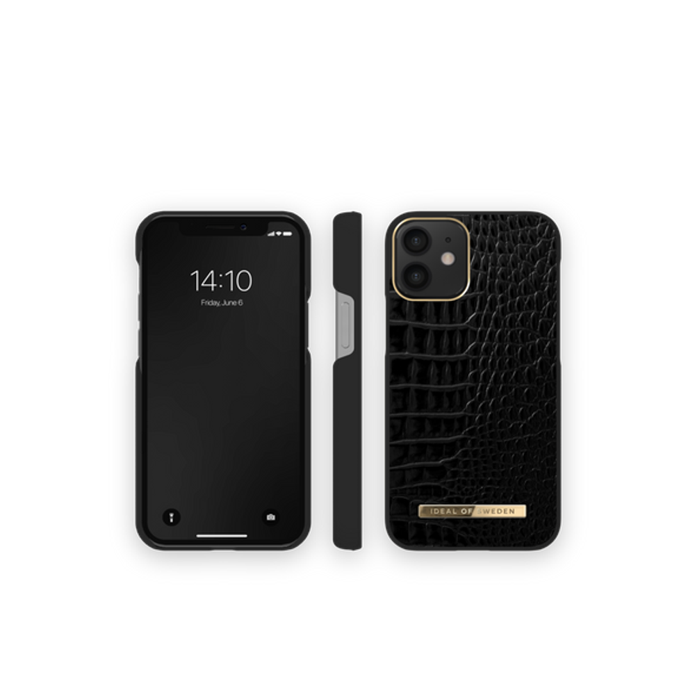 iDeal of Sweden Maskica AT - iPhone 13 mini - Neo Noir Croco slika 1
