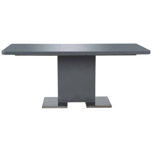 Produživi stol visokog sjaja sivi 180 x 90 x 76 cm MDF slika 15
