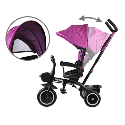 Tricikl Tiny bike 3 u 1 - Roza slika 10