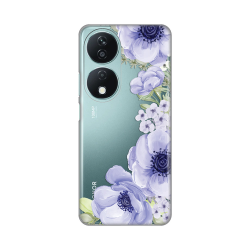 Torbica Silikonska Print Skin za Honor X7b Blue Roses slika 1