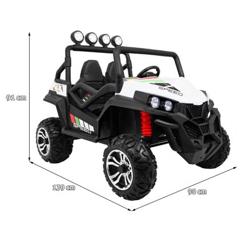 Buggy na akumulator Grand 4x4 LIFT STRONG - dvosjed - bijeli slika 2