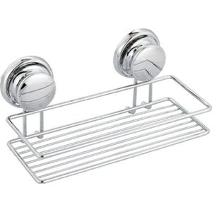 TENDANCE Vakum polica za tuš 25x10,5x11cm Metalik siva