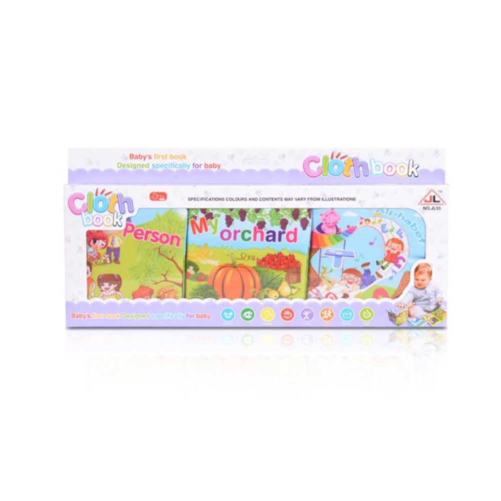 Moni Set od tri mekane knjige Cloth Book slika 3