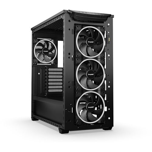 SHADOW BASE 800 FX Black, MB compatibility: E-ATX / ATX / M-ATX / Mini-ITX, ARGB illumination, Four pre-installed be quiet! Light Wings 3 140mm PWM fans, including space for water cooling radiators up to 420mm slika 3