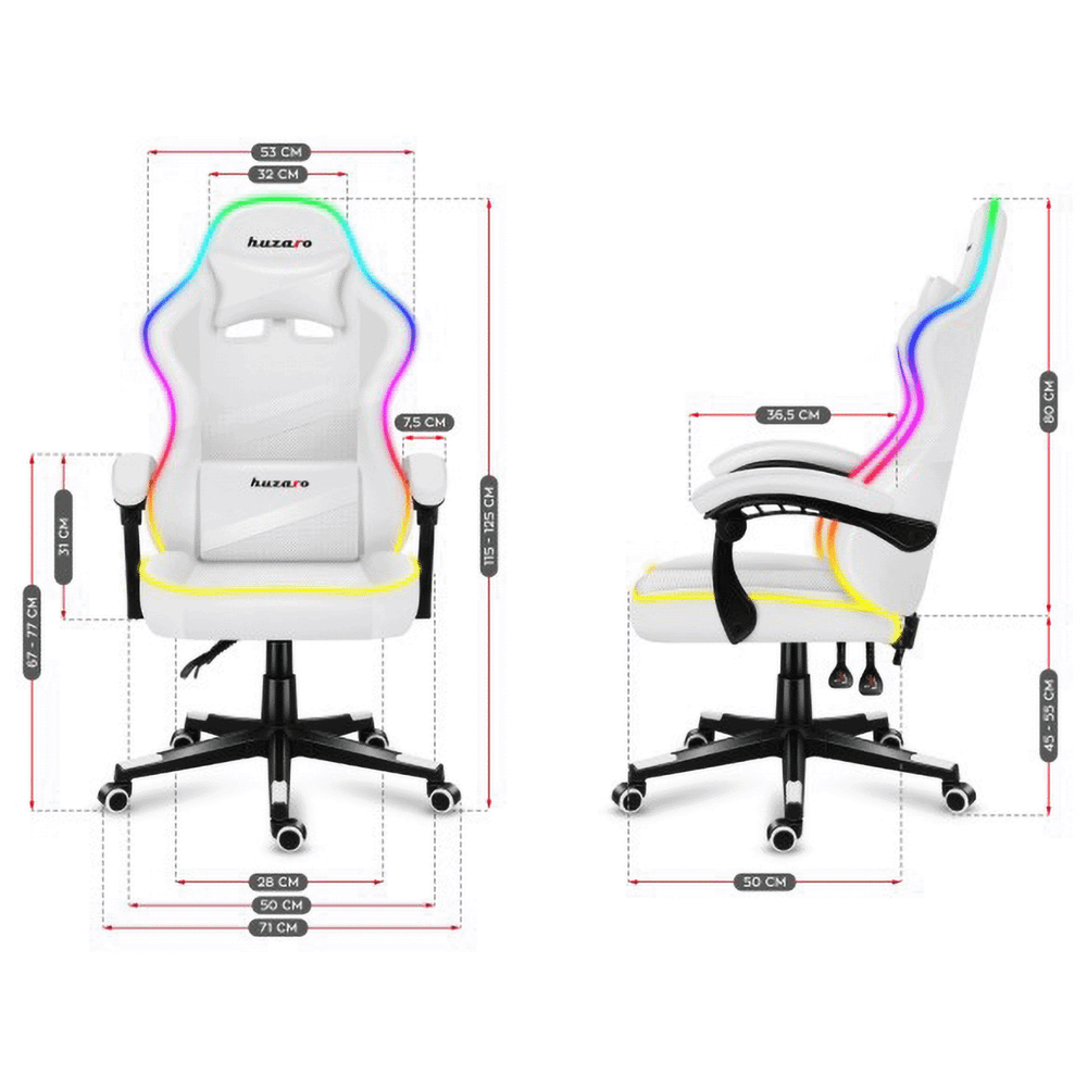 Huzaro Gaming stolica / Force 4.4 RGB White, daljinski upravljač slika 5
