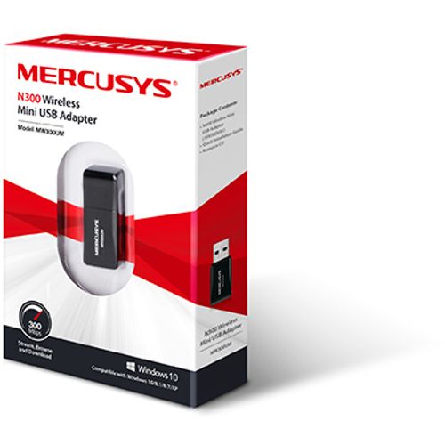 Mercusys MW300UM, N300 Wireless Mini USB Adapter slika 1