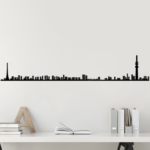 Wallity Metalna zidna dekoracija, Tokyo Skyline slika 1