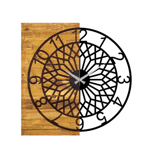 Wallity Ukrasni drveni zidni sat, Wooden Clock 6 slika 4