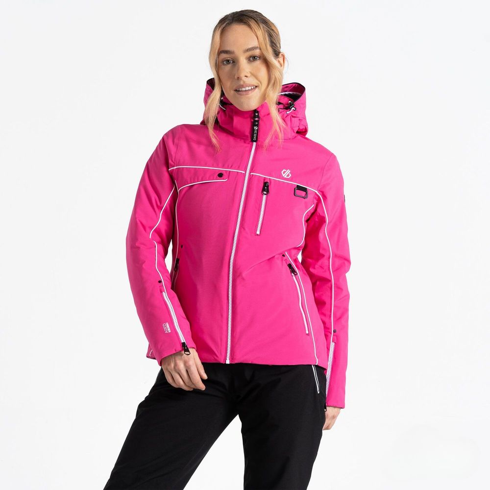 Dare2B Ženska jakna za skijanje Line, Pure Pink slika 3