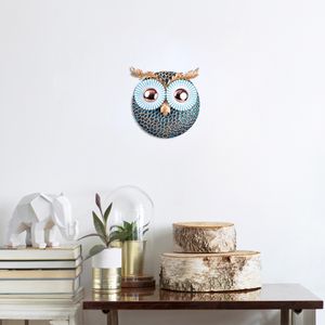 Owl 3 - Copper Multicolor Decorative Metal Wall Accessory