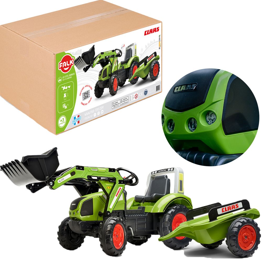 Falk traktor na pedale Claas - zeleni 3+ slika 1