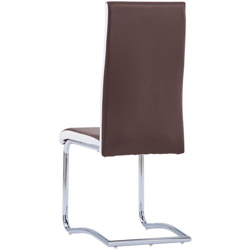 Konzolne blagovaonske stolice od umjetne kože 6 kom smeđe slika 36