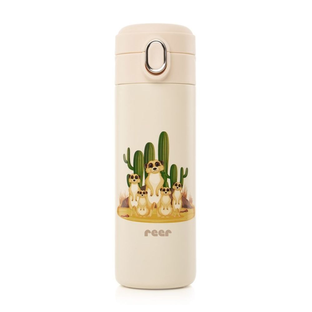 Reer Flašica za piće sa slamkom 350ml, Cream White slika 1