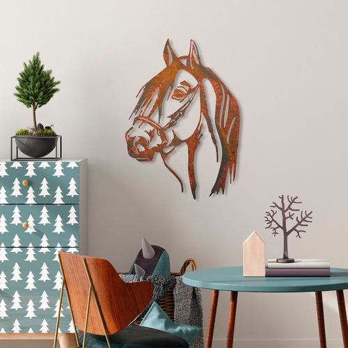 Wallity Metalna zidna dekoracija, Horse - 1 slika 3