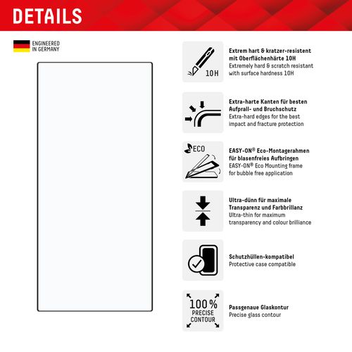 Zaštitno staklo DISPLEX Real Glass 2D + prozirna maskica za Samsung Galaxy S24 Ultra (01910) slika 11