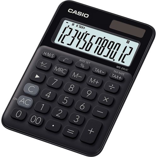 Kalkulator CASIO MS-20 UC-BK crni slika 1