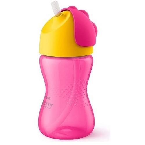 Avent magična šolja sa slamkom 300ml 12M+  1998 - Pink slika 1