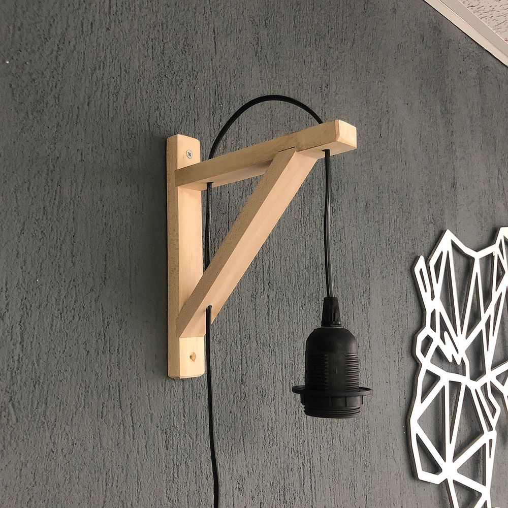 Zidna Lampa Pp128 u Crnoj Boji slika 2