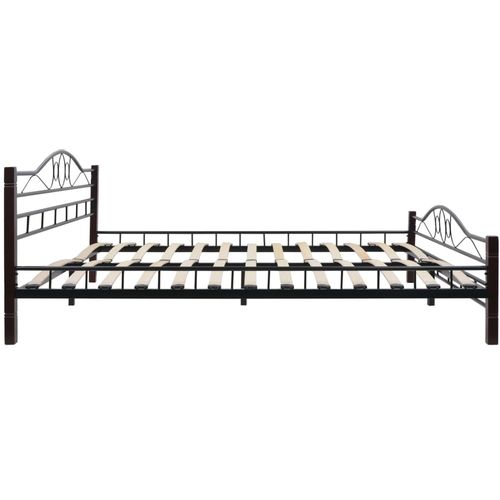 275849 Bed with Mattress Black Metal 180x200 cm(246743+241405) slika 30