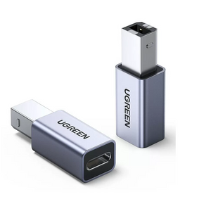 Ugreen USB-C ženski na USB-B adapter - srebrni, 1 kom