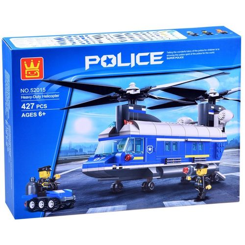 Kreativne kocke - policijski helikopter slika 6